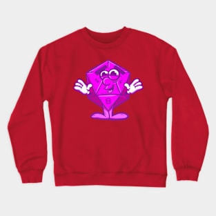 Twenty Sided Die Guy Crewneck Sweatshirt